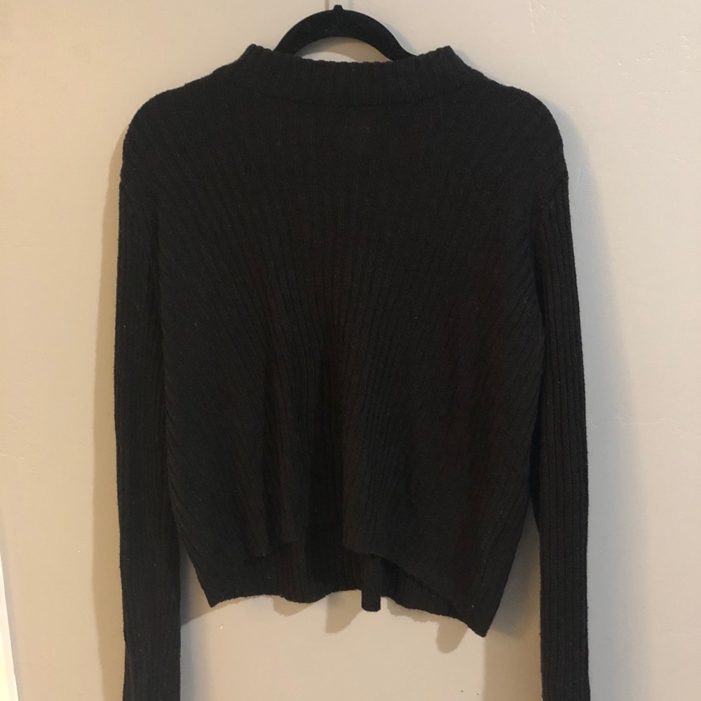 HM black high neck sweater